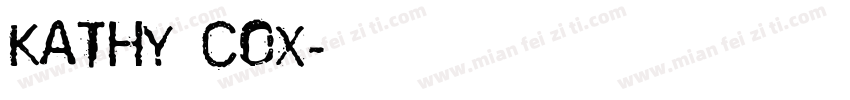 Kathy Cox字体转换